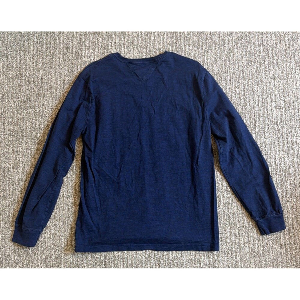 Tommy Hilfiger Men’s Large Blue Flag Logo Long Sleeve Shirt! - Picture 4 of 4